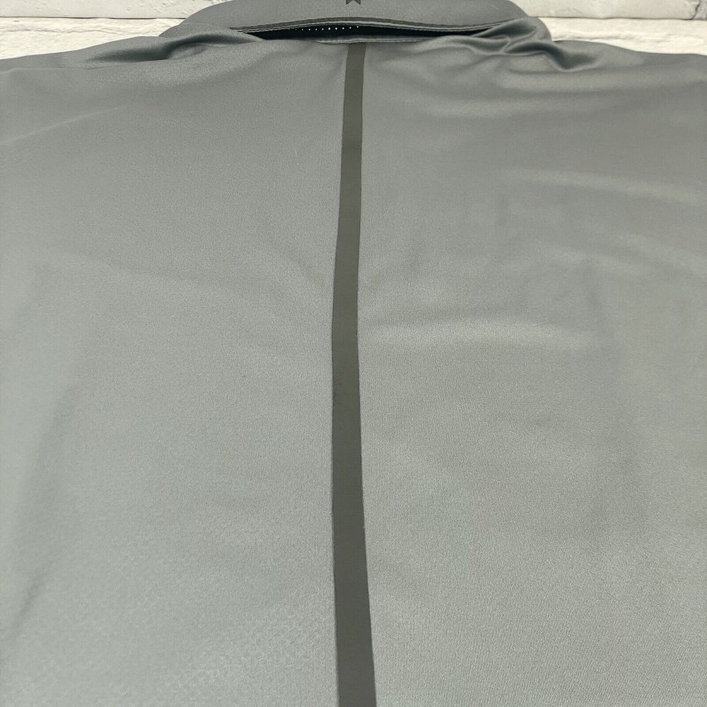 NIKE x Tiger Woods Collection Size XXL Mens Snap Front Golf Polo Gray / Green - Picture 12 of 15